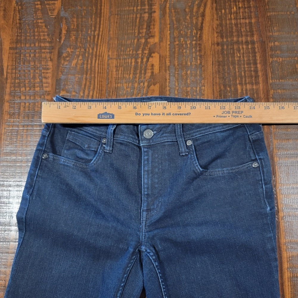 Burberry Brit Womens 28 Blue Jeans Cropped Denim Buckingham Capri Jeans Designer - Picture 4 of 11